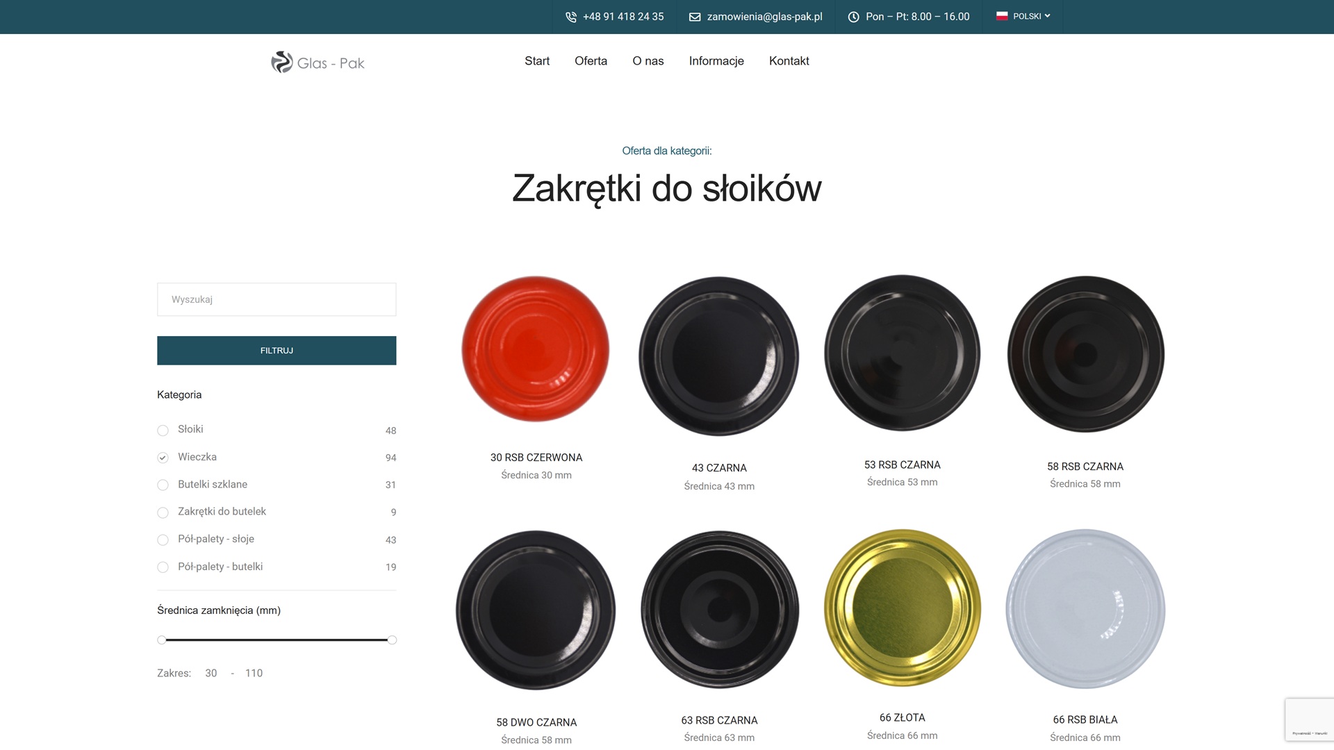 Jakie rozmiary mają zakrętki do słoików?