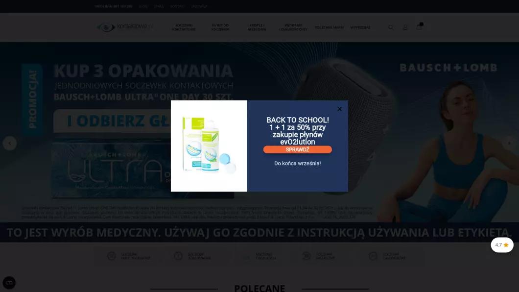 Zrzut ekranu strony